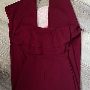BURGUNDY/WINE romper outfit!